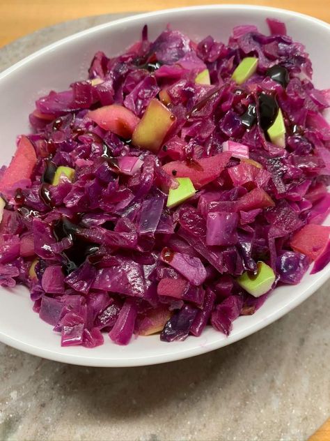 Classic Sweet and Sour Red Cabbage with Apples | Supper Sanity Sweet And Sour Red Cabbage, Apples And Cabbage Recipe, Cabbage With Apples, Red Cabbage Recipe, Red Cabbage With Apples, Tenderloin Pork, Cabbage Health Benefits, Recipes Supper, Sweet And Sour Cabbage