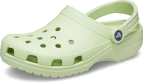 light green crocs for all of the cool kids Girls Clogs, Crocs Clog, Crocs Men, Saltwater Sandals, Crocs Classic Clogs, Most Comfortable Shoes, Women's Crocs, Girls Sandals, Clogs Shoes