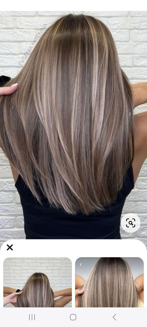 Balayage Blond Cacao, Mousey Brown Hair With Highlights, Ash Brunette Hair, Blonde Highlights In Brown Hair, Blond Cacao, Balayage Straight Hair, Ash Blonde Hair Colour, Balayage Blond, Ash Blonde Hair