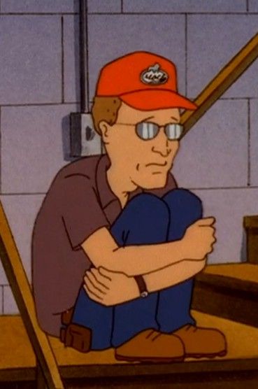 Dale King Of The Hill, Dale Gribble Tattoo, Unhinged Photos, Rock Pfp, Dale Gribble, Superbad Movie, Red Black Aesthetic, Cartoon Collage, Hank Hill