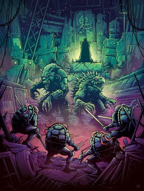 Dan Mumford, Tmnt Movie, Teenage Mutant Ninja Turtles Artwork, Teenage Mutant Ninja Turtles Art, Ninja Turtles Artwork, Fantasy Concept, Tmnt Artwork, Teenage Ninja Turtles, Teenage Ninja