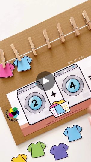 Laundry Line, Laundry Lines, Line Math, Printable Game, Doing Laundry, Printable Games, Learning Through Play, Early Childhood Education, Addition And Subtraction