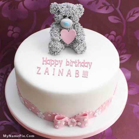 Happy 20th Birthday to my big daughter Zainab!!! Love you. Happy Birthday Zainab, Happy Birthday Cake Writing, Happy Birthday Chocolate Cake, Birthday Cake Write Name, Teddy Cakes, Heart Birthday Cake, Friends Birthday Cake, Birthday Cake With Name, Birthday Cake Writing