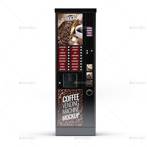 Coffee Vending Machine Mock-Up #Ad #Machine, #Ad, #Mock, #Vending, #Coffee, #UpEasy Coffee Vending Machine Design, Business Plan Infographic, Vending Machine Design, Coffee Machine Design, Coffee Vending Machines, Diy Business Cards, Coffee Stickers, Buy Coffee, Brochure Design Template