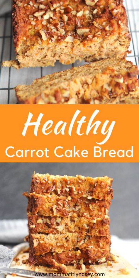 Carrot Cake Healthy, Healthy Easter Brunch, Carrot Cake Breakfast, Carrot Cake Bread, Healthy Carrot Cake, Keto Bread Recipe, Cake Breakfast, Menu Sarapan Sehat, Gluten Free Carrot Cake