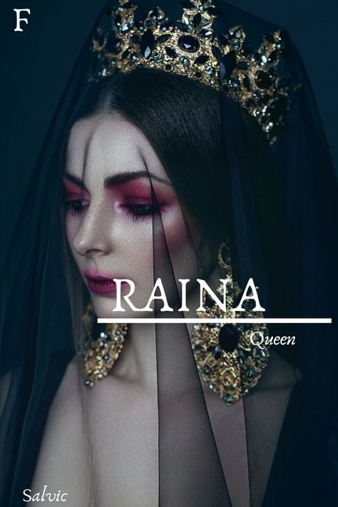 Raina Aesthetic, Names That Mean Queen, Slavic Names, Queen Names, Mystical Names, Nature Names, Rare Names, Fantasy Character Names, Female Character Names