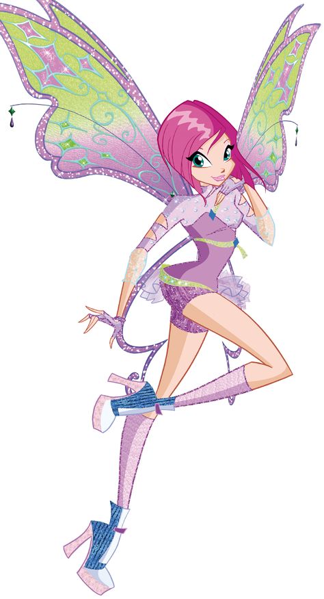 Winx Club: Tecna! Tecna is the Guardian Fairy of Technology from Zenith and one of the founding members of the Winx Club and a former student of Alfea College for Fairies. She was the fourth Winx girl introduced, after Bloom, Stella and Flora. Cartoon Fairy, Klub Winx, Les Winx, Fairy Images, Winx Club, Club Outfits, Magical Girl, Vocaloid, Cartoon Characters