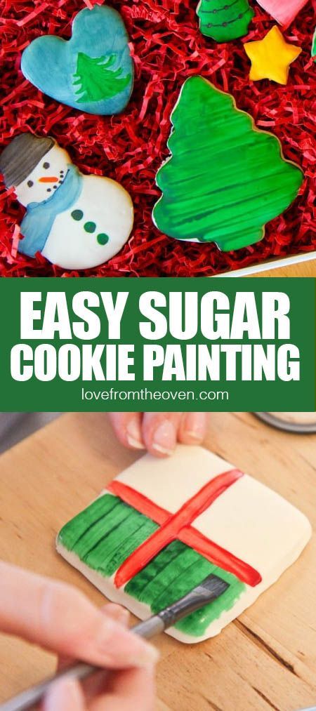 How To Make Edible Paint For Cookies, Painting Cookies With Food Coloring, Kids Christmas Cookie Decorating, Toddler Christmas Cookie Decorating, Painted Sugar Cookies Christmas, Toddler Cookie Decorating Party, Painting Sugar Cookies, Cookie Decorating For Kids, Kids Cookie Decorating