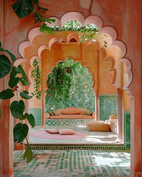 Arches Aesthetic, Irish Bathroom, Arched Architecture, Room Arch, Moroccan Arch, Mexican Architecture, Moroccan Architecture, Mediterranean Aesthetic, Caribbean Homes