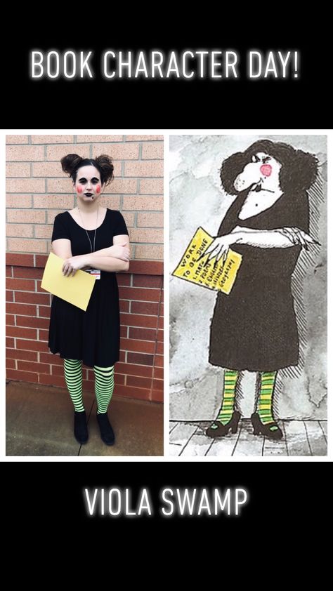 Miss Nelson Is Missing Costume, Viola Swamp, Miss Nelson Is Missing, Character Day Ideas, Storybook Pumpkin, Literary Costumes, Story Book Pumpkin, Character Day, Literacy Coach