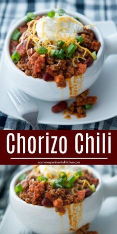 Chorizo Chili Recipe, Chorizo Recipes Dinner, Chorizo Chili, Beef Chorizo, Chili Chili, Best Chili, Chorizo Recipes, Chili Recipe Crockpot, Chili Recipe Easy