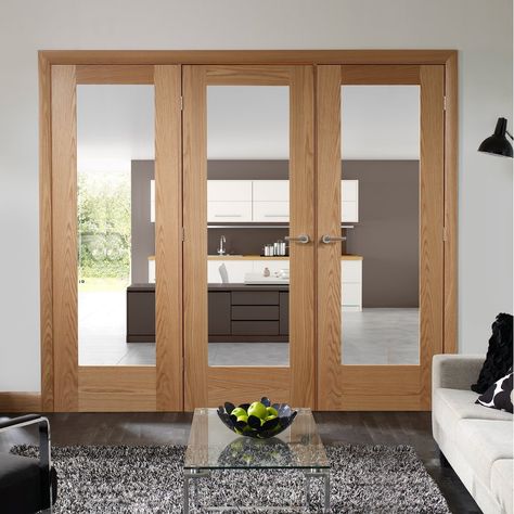 Easi-Frame Oak Door Set, GOSHAP10-COEOP12L, 2005mm Height, 1890mm Wide. #glazedoakdoor #internaloakdoors #door Oak Room, Temporary Room Dividers, Small Room Divider, Metal Room Divider, Room Divider Bookcase, Fabric Room Dividers, Portable Room Dividers, Internal French Doors, Bamboo Room Divider