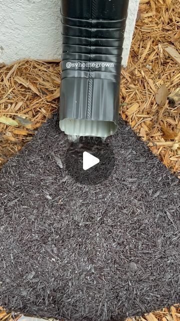 Downspout Drainage Ideas Flower Beds, Downspout Runoff Ideas, Rain Garden Diy, Gutter Drainage Ideas, Downspout Drainage Ideas, Recycled Rubber Pavers, Backyard Pondless Waterfall, Downspout Drainage, Rubber Pavers