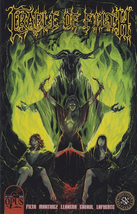 Cradle of Filth: Maledictus Athenaeum --- issue 4 from Opus Comics (2022) Dani Filth, Cradle Of Filth, The Witches, In The Woods