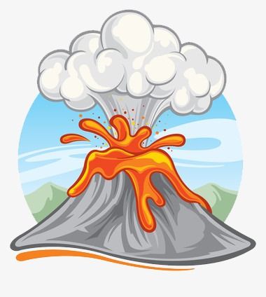 Una erupción volcánica es una emisión violenta en la superficie terrestre de materias procedentes del interior del volcán. Cartoon Volcano, Volcano Drawing, Unique Kid Rooms, Inkscape Tutorials, Pinterest Course, Print Cards, Cartoon Clip, Decorative Boards, Slogan Design