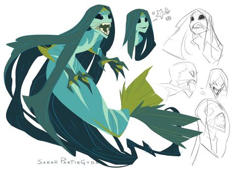 Character Art Prints, Trippy Character Design, Siren Concept Art, Siren Character Design, Ocean Character Design, Creature Fantasy, Mermaid Drawings, Have Inspiration, Wow Art