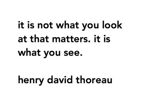 It's Not What You Look At That Matters, All That Matters Quotes, If It Matters To You Youll Find A Way, It’s Always The Little Things That Matter, If It Matters To You Its Important, We Either Make Ourselves Miserable, Tatted Quotes, Henry David Thoreau Quotes Nature, Matter Quotes