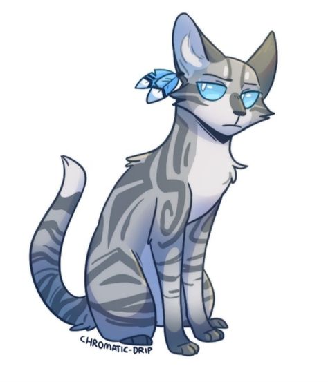 Jayfeather Warrior Cats Fanart, Jay Feather Warrior Cats, Jayfeather Warrior Cats, Warrior Cats Jayfeather, Warriors Memes, Fire Warrior, Jay Feather, Feather Drawing, Warrior Cats Fan Art