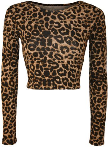 Chica Punk, Animal Print Crop Tops, High Street Fashion, Ropa Diy, Crop Top And Shorts, Cropped Tops, Print Crop Tops, Long Sleeve Crop, High Fashion Street Style