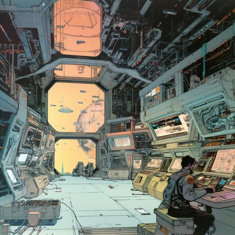 Sci Fi Lab Concept Art, Spaceship Interior Illustration, Sci Fi Set Design, Inside Spaceship Illustration, Soft Sci Fi, Sci Fi Library, Sci Fi Environment Art, Industrial Spaceship, Spaceship Interior Concept Art