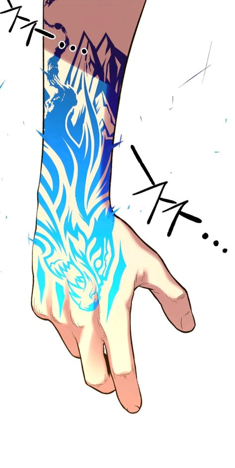 Magic Markings On Skin Drawing, Magic Arm Tattoo, Manhwa Tattoo Ideas, Magic Tattoo Character Design, Kagune Tattoo, Manhwa Tattoo, Tattoo Character, Red Tattoo Ideas, Red Ink Tattoo