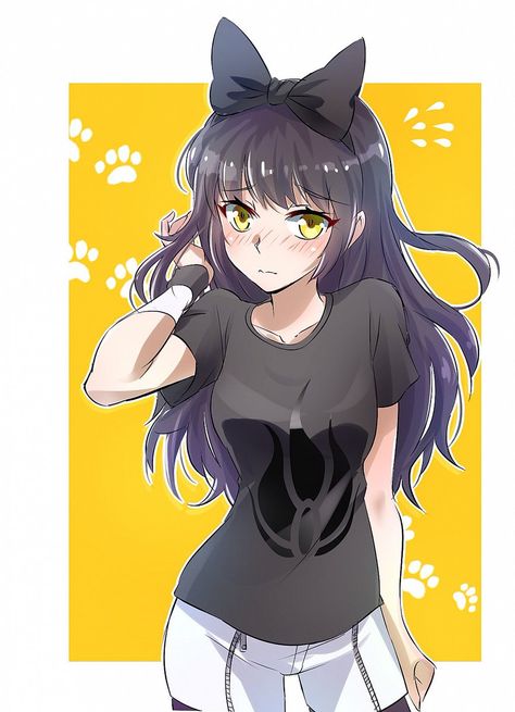 Rwby Blake, Rwby Characters, Blake Belladonna, Rwby Fanart, Rwby Anime, Art Anime, An Anime, Rwby, Manga Drawing