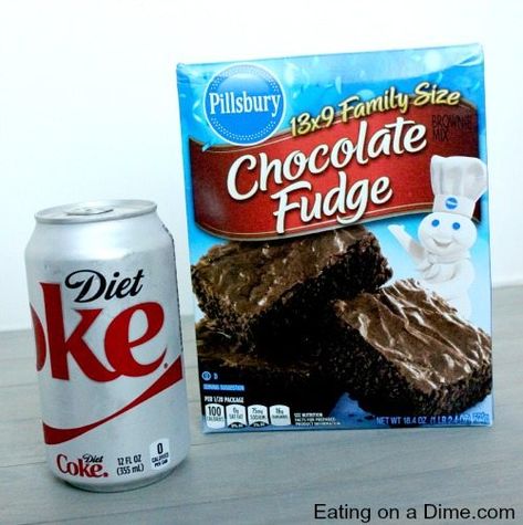 Ww Brownies, Coke Brownies, Diet Coke Brownies, Diet Coke Cake, Cinnamon Sugar Pull Apart Bread, Low Calorie Brownies, Low Sugar Cakes, Brownies Ingredients, Diet Cake