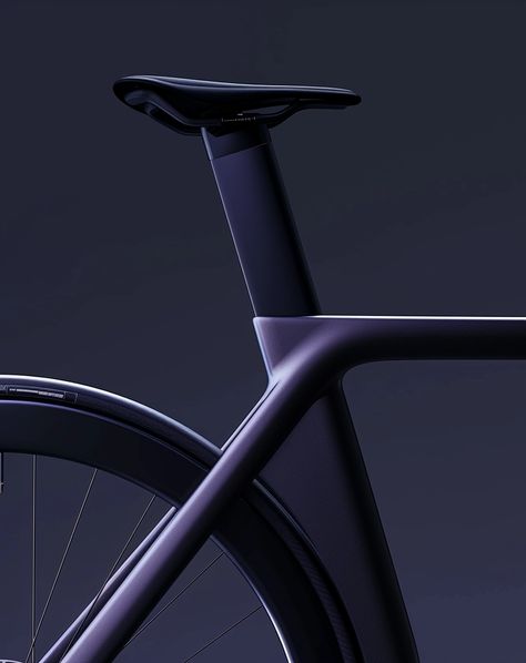 a futuristic side view of a cropped back end of a minimal fixed gear track bicycle is shown sitting against a dark background, in the style of light violet and dark gray, realistic hyper-detail, jean nouvel, erik jones, george tooker, back button focus, detailed skies --v 6  --stylize 50 --style raw Futuristic Bicycle, George Tooker, Track Bicycle, Canyon Bike, Bicycle Track, Jean Nouvel, Light Violet, Fixed Gear Bike, 50 Style