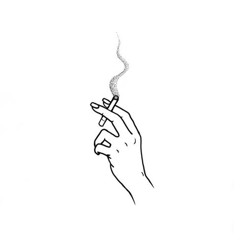 hand & smoke tattoo Matching Best Friend Tattoos, Beginner Tattoos, Drawing Legs, Tattoo Outline Drawing, Hip Tattoos Women, Tattoos For Lovers, Tattoo Outline, Outline Art, Outline Drawings