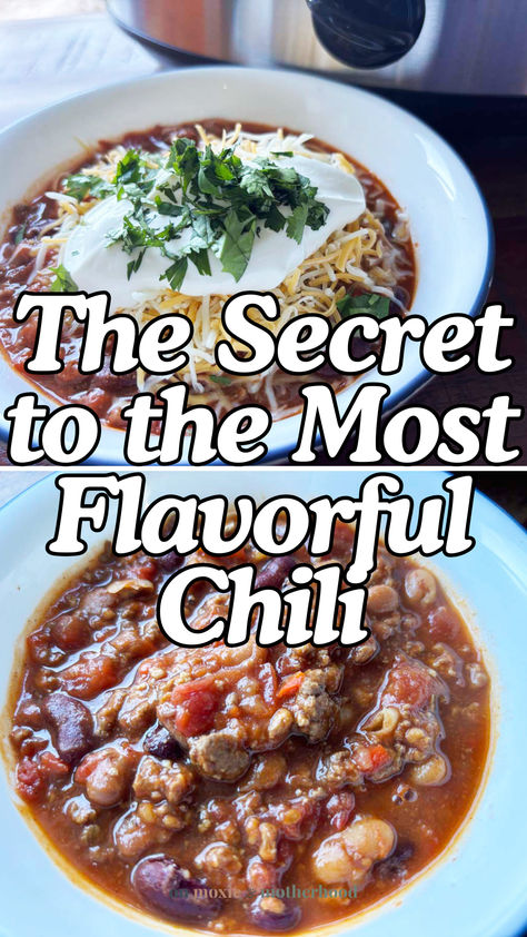 The Secret to the Most Flavorful Crockpot Chili Chili Recipe With Beef And Sausage, Chili Recipe With Italian Sausage, Chili With Sausage And Beef, Chili Recipe With Sausage, Beef And Sausage Chili, Beef Chili Recipe Crockpot, Chili With Sausage, Sausage Chili Recipe, Pork Chili Recipe