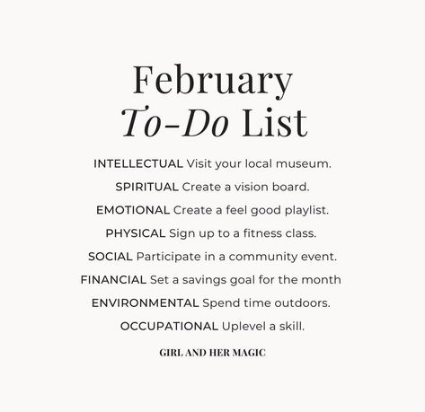 February Goals, Happy February, Development Plan, Life Binder, Personal Development Plan, Creating A Vision Board, Routine Planner, Saving Goals, New Month