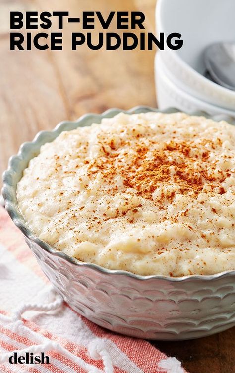 Pudding Videos, Best Rice Pudding Recipe, Rice Pudding Recipe Easy, Cinnamon Rice, Rice Puddings, Easy Rice Pudding, Old Fashioned Rice Pudding, Easy Pudding Recipes, Rice Pudding Recipes