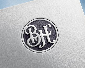 BH vintage style Logo design - BH initial vintage/retro style logo Price $75.00 Bh Logo Design Letter, Bh Logo, Style Logo Design, Name Symbols, Cafe Menu Design, Wedding Logo Design, Wedding Logo, Cafe Menu, Types Of Lettering