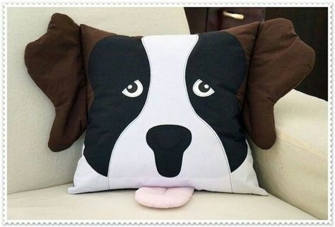 Pillows Decorative Diy, Sewing Cushions, Pillow Crafts, Cute Sewing Projects, Dog Quilts, Animal Sewing Patterns, Patchwork Pillow, Fabric Toys, Sewing Pillows