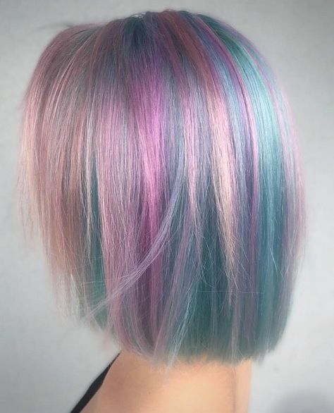 Wrapped Ponytail, Pastel Rainbow Hair, Nails Pastel, Natural Conditioner, Hair Silky, Face Shape Hairstyles, New Nails, Ombre Hair Color, Pastel Hair