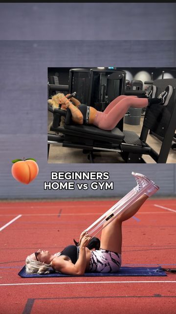 Fülöp Enikő on Instagram: "Beginners HOME vs GYM 🍑 GLUTE Focused 🔥 Leg press - 4x12 Glute bridge - 4x15 Kickbacks - 3x12/12 🌟 Get Started with Beginner-Friendly Home Workouts! 🌟 🧘‍♀️ EnsyFit resistance bands are here to help you achieve even faster results. 👉 Get yours by clicking the link in my BIO 👈 💥 Don't let the beginner status hold you back! With dedication and these effective exercises, you'll be amazed at the progress you can achieve. 🌻 Remember, the journey of a thousand miles Glute Kickbacks, Buttocks Workout, Leg And Glute Workout, Full Body Gym Workout, Workout Without Gym, Glute Bridge, Leg Press, Home Workouts, Weight Workout Plan