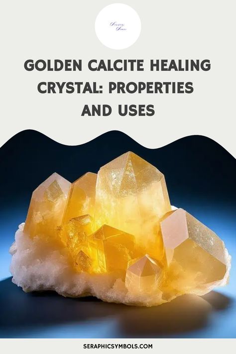 Awaken to the profound healing properties of Golden Calcite, a potent crystal that amplifies manifestation energies and fosters emotional balance, but how? Golden Calcite, Golden Crystal, Gold Crystals, Crystal Properties, Solar Plexus Chakra, Chakra Balancing, Emotional Balance, Green Opal, Physical Wellness