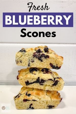 Want the best blueberry scone recipe? This easy recipe is full of fresh blueberries and the perfect breakfast pastry to go with your cup of coffee. Give these homemade scones a try today! #blueberry #blueberryscone #blueberrysconerecipe Blueberry Scones Easy, Flaky Scones, Lemon Blueberry Scones, Blueberry Scone, British Baking Show Recipes, Blueberry Scones Recipe, Scones Recipe Easy, Homemade Scones, Scones Easy