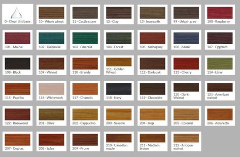 Exterior stain colors for wood