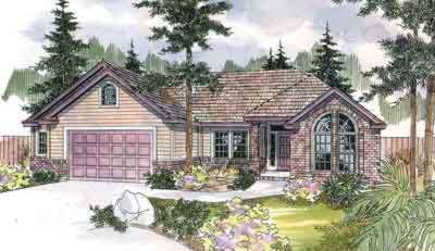 HousePlans.com 124-531 Types Of Home Styles, Traditional Home Plans, Contemporary Traditional Home, American House Plans, European House Plan, Ranch House Plan, Floor Plan Drawing, Craftsman Bungalow, Brick Veneer