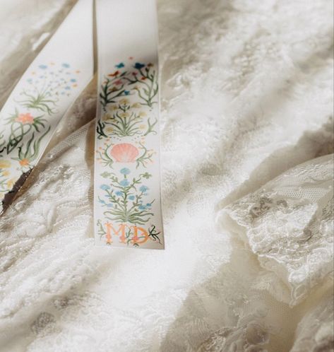 Wedding Bouquet Ribbon 🎨Handpainted by 𝓜𝓪𝓭𝓲𝓼𝓸𝓷 𝓜𝓪𝓻𝓲𝓮 Artwork Inspired by Riley Sheehey Hand Painted Bouquet Ribbon, Wedding Bouquet Ribbon, Riley Sheehey, Painted Bouquet, Bouquet Ribbon, Ribbon Bouquet, Wedding Bouquet, Ribbon, Hand Painted