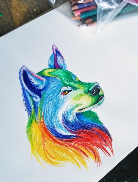 Color Pencil Art Cartoon, Drawing Using Pencil Colours, Colour Pens Drawing, Drawings Coloured Pencils, Colour Pencils Sketches, Colour Pencil Drawing Easy Ideas, Colourful Sketchbook Ideas, Drawings With Colour Pencils, Pencil Colour Sketches For Beginners