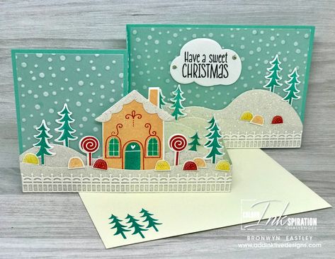 Stampin Up Gingerbread House, Stampin Up Gingerbread, Lawn Fawn Gingerbread Friends, Honey Bee Stamps Gingerbread House, Su Gingerbread & Peppermint Cards, Sweet Gingerbread, Gingerbread Cards, Box Cards Tutorial, Holiday 2022