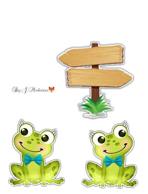 Calendar June, Frog Design, Mini Cakes, How To Make Cake, Frogs, Cake Topper, Cake Toppers, Pikachu, Decoupage