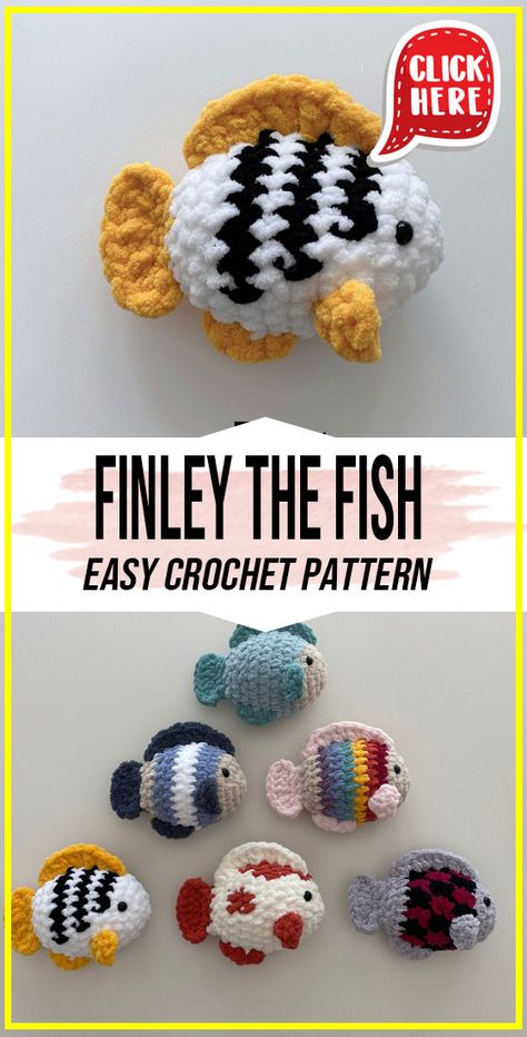 Gold Fish Crochet Pattern Free, Goldfish Crochet Pattern Free, Fish Crochet Pattern Free, Crochet Fish Pattern Free, Crochet Fish Patterns, Fish Crochet, 3d Crochet, Crocheted Animals, Crochet Fish