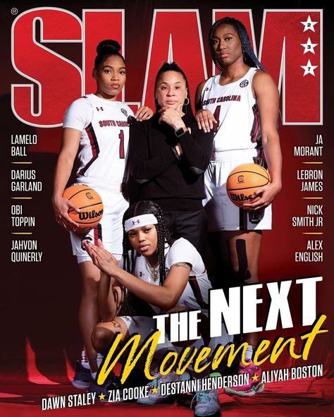 SLAM on Instagram: “It's a long way to the top to win the gold. And the climb starts tomorrow. The Gamecocks cover SLAM 237.” Sheryl Swoopes, Slam Magazine, Usc Gamecocks, Iowa Hawkeye, Lamelo Ball, Carolina Gamecocks, South Carolina Gamecocks, Basketball Girls, Sports Basketball