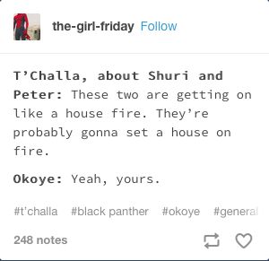 Peter Parker And Shuri, Peter And Shuri, Love All Of You, Science Bros, Parker Spiderman, Peter Parker Spiderman, T Challa, Dc Memes, Dc Movies