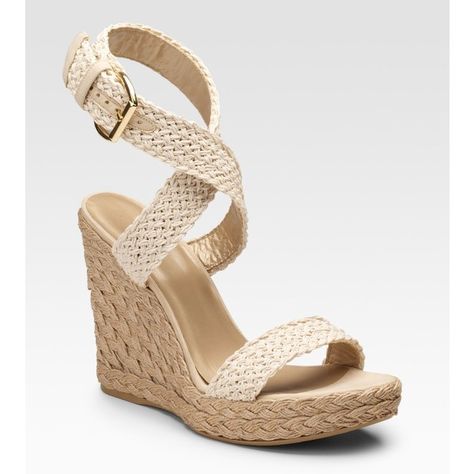 Crochet Espadrilles, Stuart Weitzman Wedges, Lace Up Espadrilles, Wedge Espadrilles, Black Espadrilles, Silver Sandals, Kinds Of Shoes, Leather Wedge Sandals, Womens Wedges