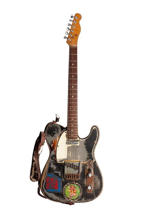 Punk Rock Guitar, 90s Guitar, 80s Guitar, Punk Guitar, Painted Guitar, Old Guitar, Famous Guitars, Joe Strummer, Guitar Obsession