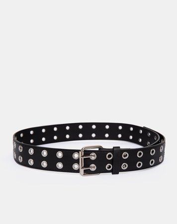 Leather Effect Double Eyelet Belt | Belt – motelrocks-com-us | ShopLook Double Grommet Belt, Eyelet Belt, Alternative Subcultures, Grommet Belt, Goth Accessories, Floaty Dress, Rock Punk, Leather Silver, Edgy Outfits